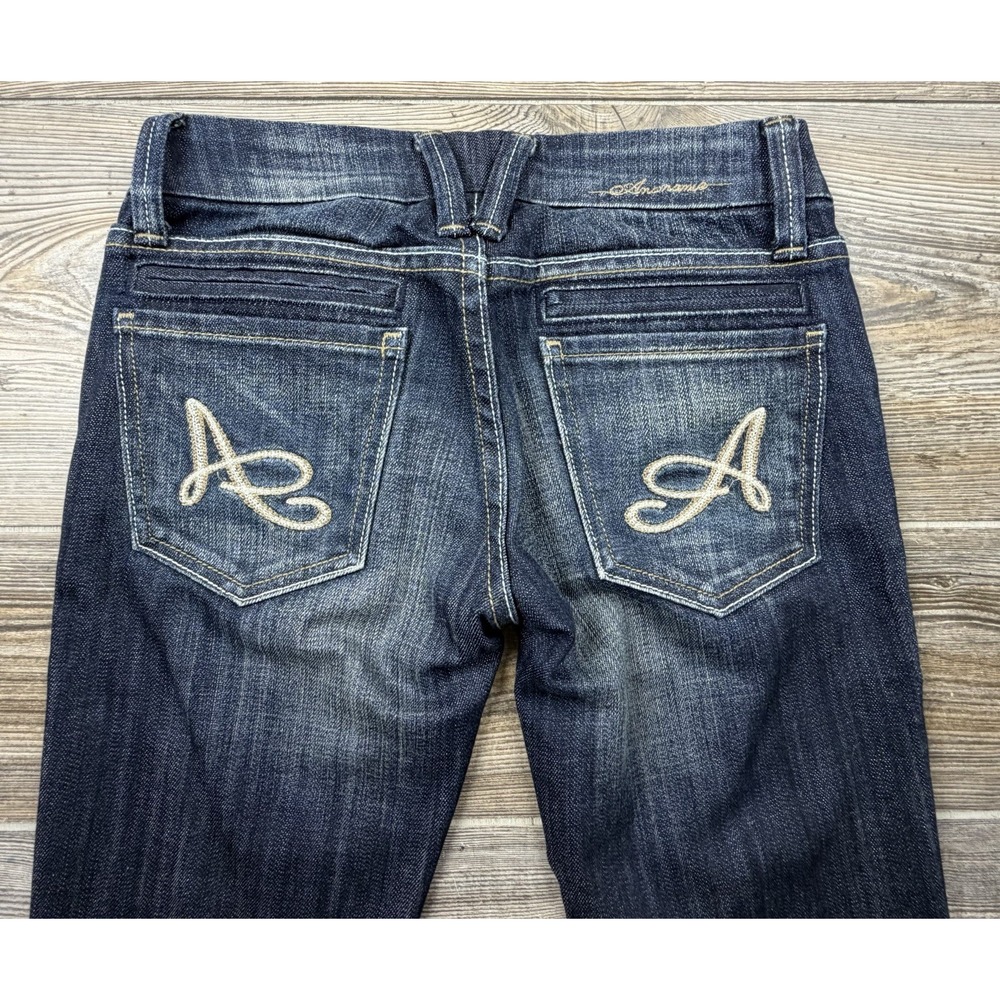 Anoname Lisa Bootcut Jeans Size 25 FITS 28x34  Blue Denim Festival Boho - Picture 9 of 14